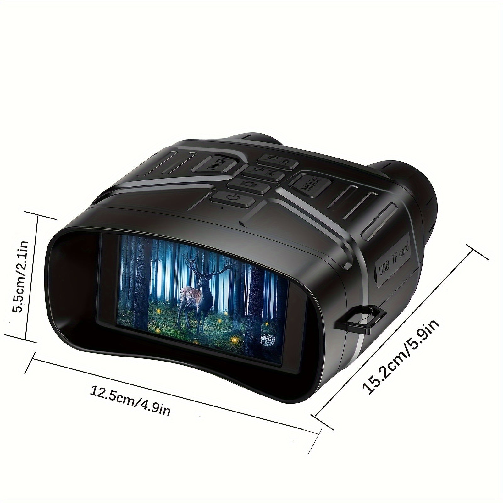 Comprar Binoculares digitales de visión nocturna infrarroja, gafas de visión  nocturna de alta definición 4k con tarjeta de 32gb para grabación de vídeo  de cámara